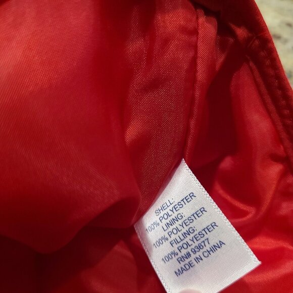 New! St. John’s Bay Womens Plus Size 2X Quilted Puffer Vest Full Zip Pocket Red - Picture 8 of 12